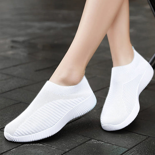 Damen luftige Slip-On Sneakers mit atmungsaktivem Design R&B