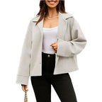 Damen Modische Oversized Blazerjacke mit schickem Schnitt R&B
