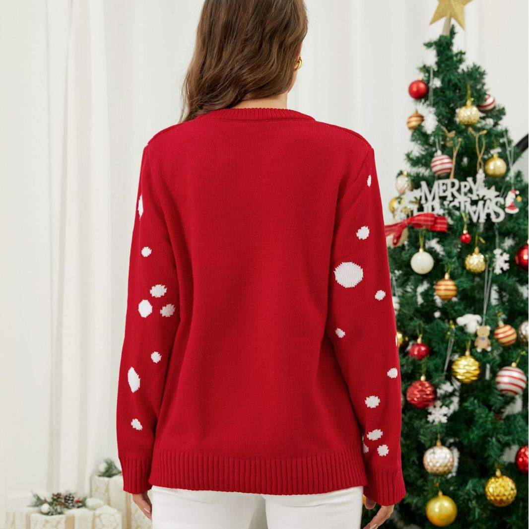 Damen Pullover mit festlichem Reindeer-Design R&B
