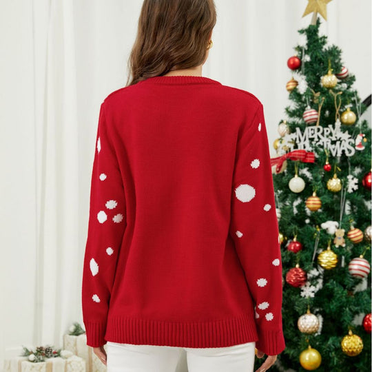 Damen Pullover mit festlichem Reindeer-Design R&B