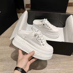 Damen Plateausneaker mit Mesh-Einsätzen R&B
