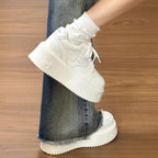 Damen Plattform Sneakers mit modischer Textur und dämpfender Sohle R&B