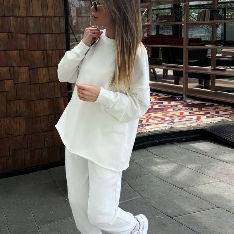 Damen lässiges Fleece-Loungewear-Set R&B