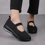 Damen Slip-On Sneakers mit atmungsaktiver Netzstruktur und dämpfender Sohle