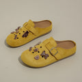 Damen Clogs mit niedlichem Tiermotiv und verstellbarem Riemen R&B