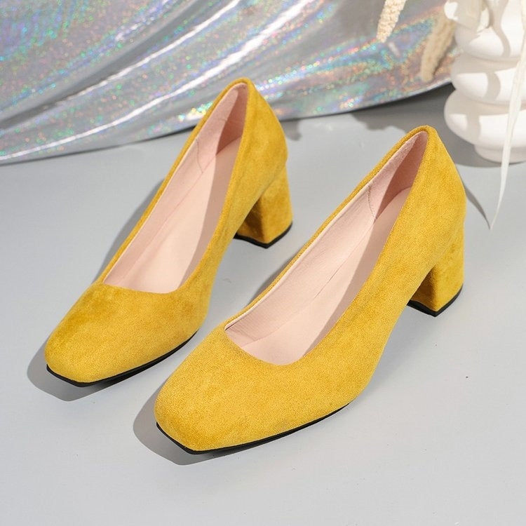 Damen Komfortable Blockabsatz-Pumps R&B