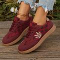 Damen Sportliche Sneakers mit bequemer samtiger Oberfläche und trendigem Grafikdesign R&B