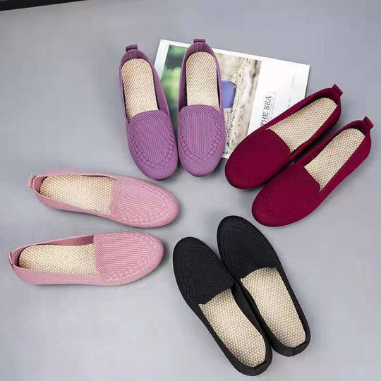 Damen bequeme Slip-On Slipper mit atmungsaktivem Obermaterial R&B