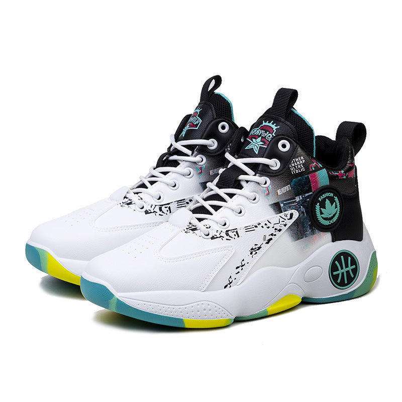 Damen Modische High-Top Sneakers mit innovativer Dämpfung und rutschfester Sohle R&B