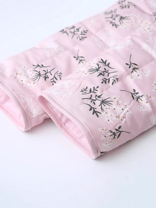 Damen gesteppte Weste im eleganten Blumenprint-Design R&B