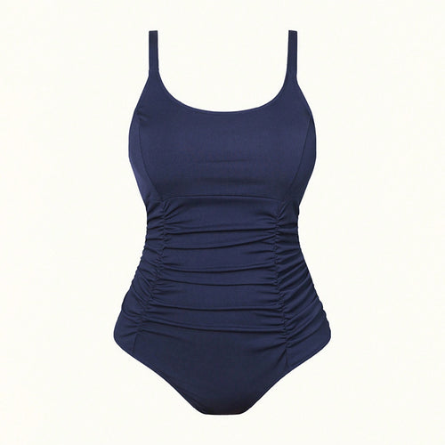 Damen Einteiliger Badeanzug mit raffinierten Rüschendetails R&B
