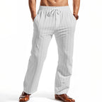 Herren lässige Freizeithose mit elastischem Bund und seitlichen Taschen R&B