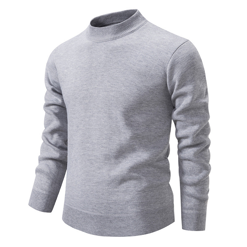 Herren Hochwertiger Strickpullover mit modernem Stehkragen R&B