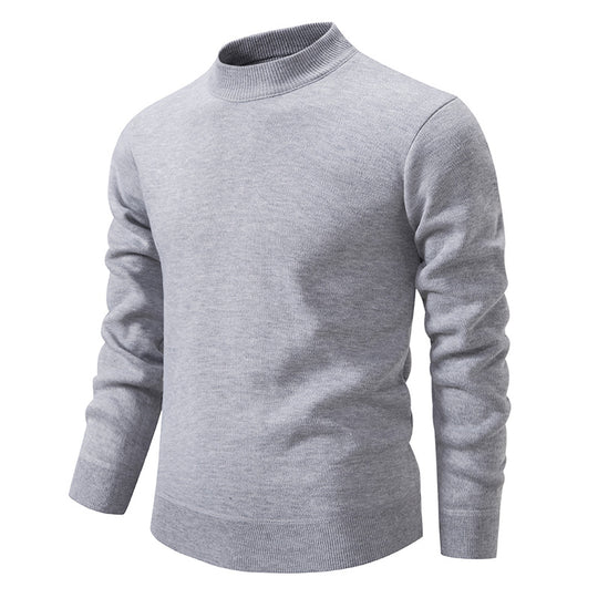 Herren Hochwertiger Strickpullover mit modernem Stehkragen R&B