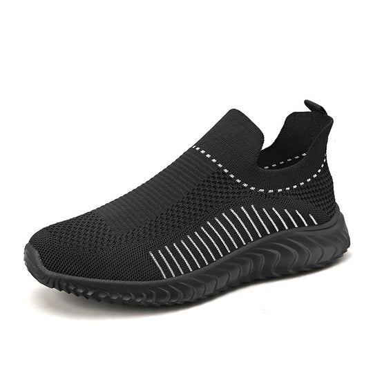 Damen Atmungsaktive Slip-On Sneakers mit elastischem Rippdesign R&B