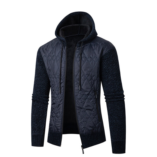 Herren sportliche Steppjacke mit weichem Innenfutter und praktischem Reißverschluss R&B