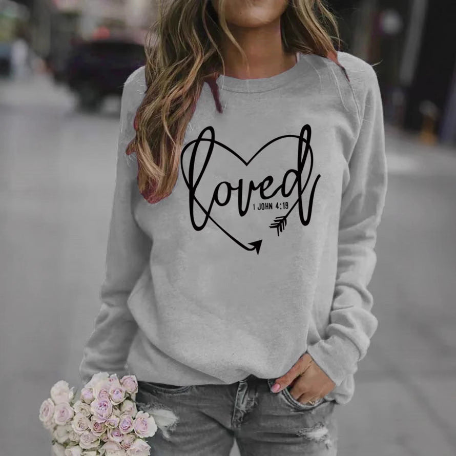 Damen Sweatshirt mit inspirierendem Schriftzug und trendigem Design