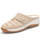 Damen Komfortable Clogs mit modischem Cut-Out Design und flexiblem Fußbett R&B