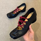 Damen Ballerinas mit modischem Schnür-Design und eleganter Passform R&B