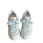 Damen Komfortable Sneakers mit voluminöser Sohle und verspielten Schnürdetails