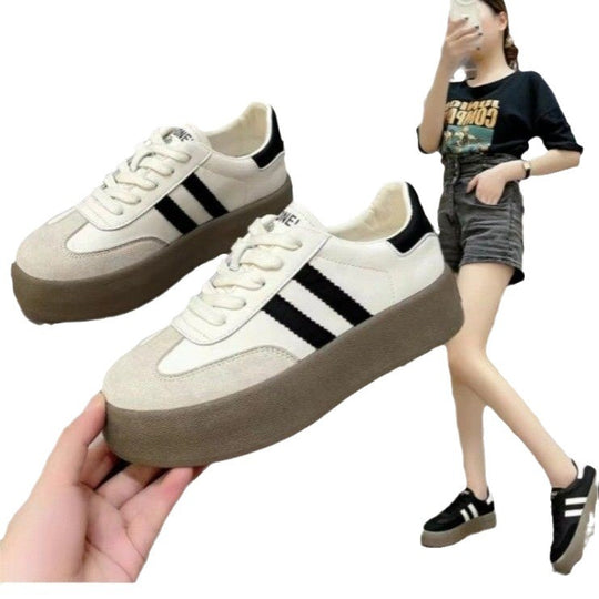 Damen sportliche Sneakers mit rutschfester Sohle und atmungsaktiver Oberflächenstruktur R&B