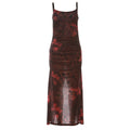 Damen figurbetontes Maxi-Kleid mit Blumenmuster R&B