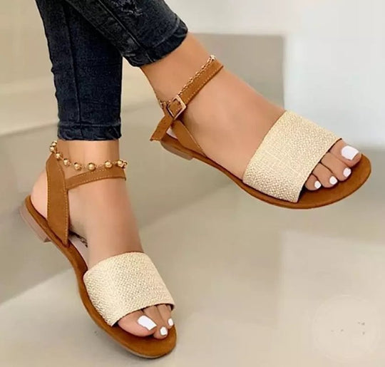 Damen Elegante Sandalen mit funkelnden Akzenten und verstellbarem Riemen R&B