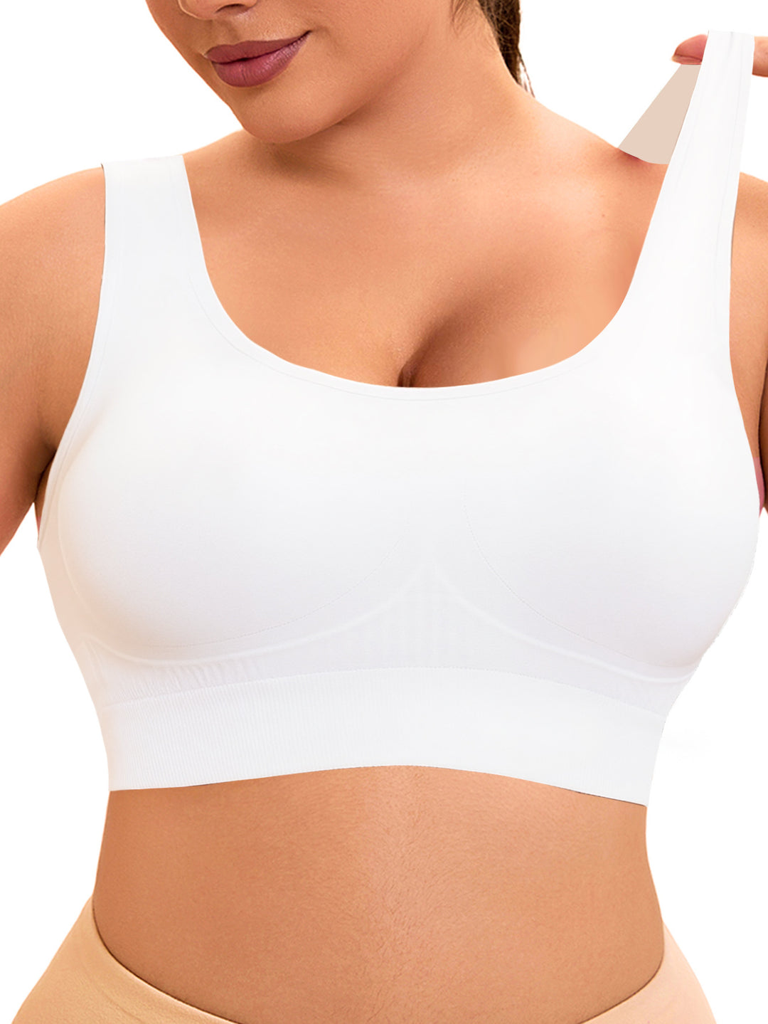 Damen Komfort-BH mit nahtlosem Design und stützendem Unterbrustband R&B