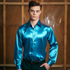 Herren elegante und glänzende Hemd R&B