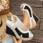 Damen Wedge Sandalen