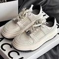 Damen Trendige Sneaker mit robuster Plateau-Sohle und modischem Schnallen-Design R&B
