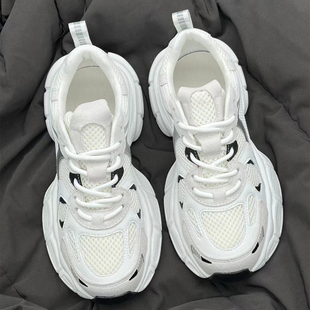 Damen Sportliche Chunky Sneakers mit atmungsaktiven Mesh-Einsätzen und robustem Sohlenprofil R&B
