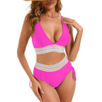 Damen Hochtaillierter Bikini mit raffinierter Rückenschnürung R&B