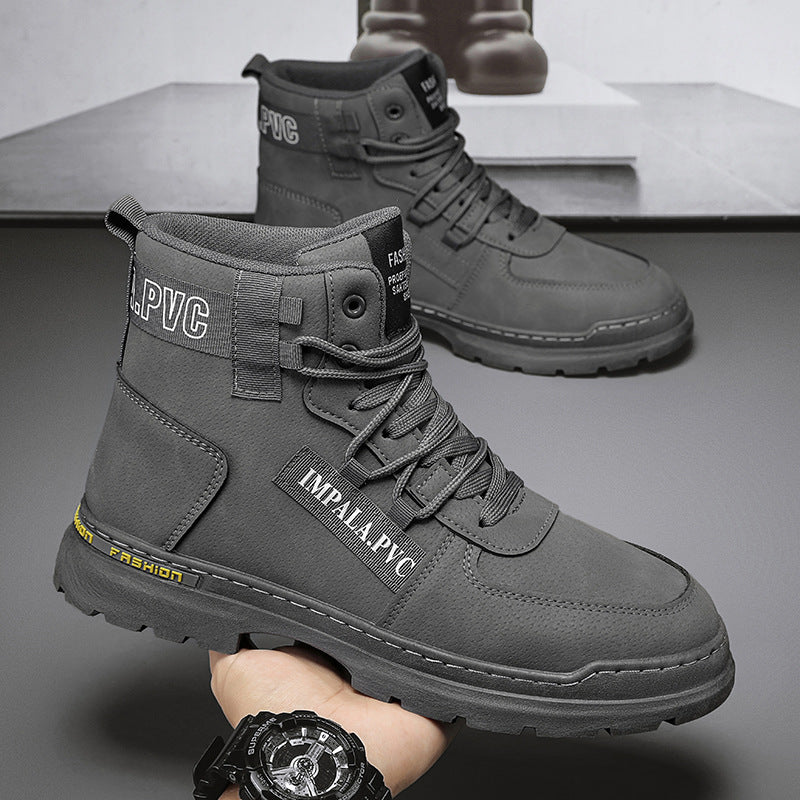 Damen modische High-Top Sneakers mit strapazierfähigem Obermaterial und rutschfester Sohle R&B
