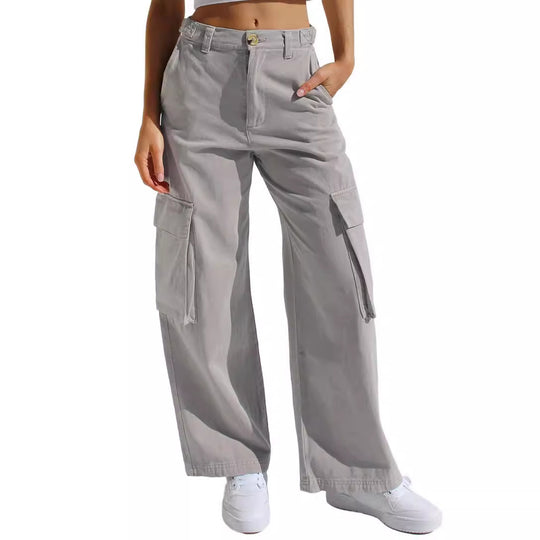 Damen Cargo-Hose mit praktischen Seitentaschen und lässigem Schnitt R&B
