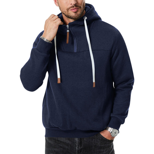 Herren Sportlicher Hoodie mit innovativem Reißverschlussdesign R&B