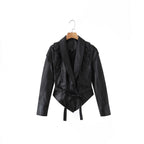 Damen Bikerblazer mit Schnürdetails