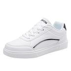 Damen Sneakers aus leichtem Kunstleder mit sportlichem Design