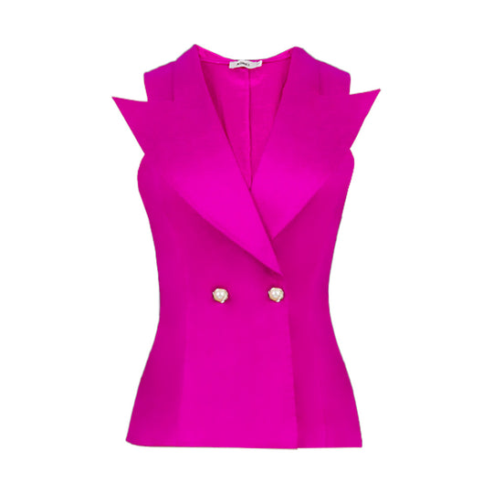 Damen Elegantes Blazer-Set mit weit geschnittenen Hosen R&B
