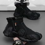 Damen sportliche Hochsocken Sneakers mit profiliertem Gummi und elastischem Obermaterial R&B