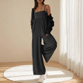 Damen lässiger Jumpsuit mit breitem Bein und verstellbaren Trägern R&B