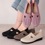 Damen Bequeme und luftdurchlässige Slipper mit elastischem Riemen R&B