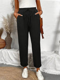 Damen Loungehose mit elastischem Bund und modischen Details R&B