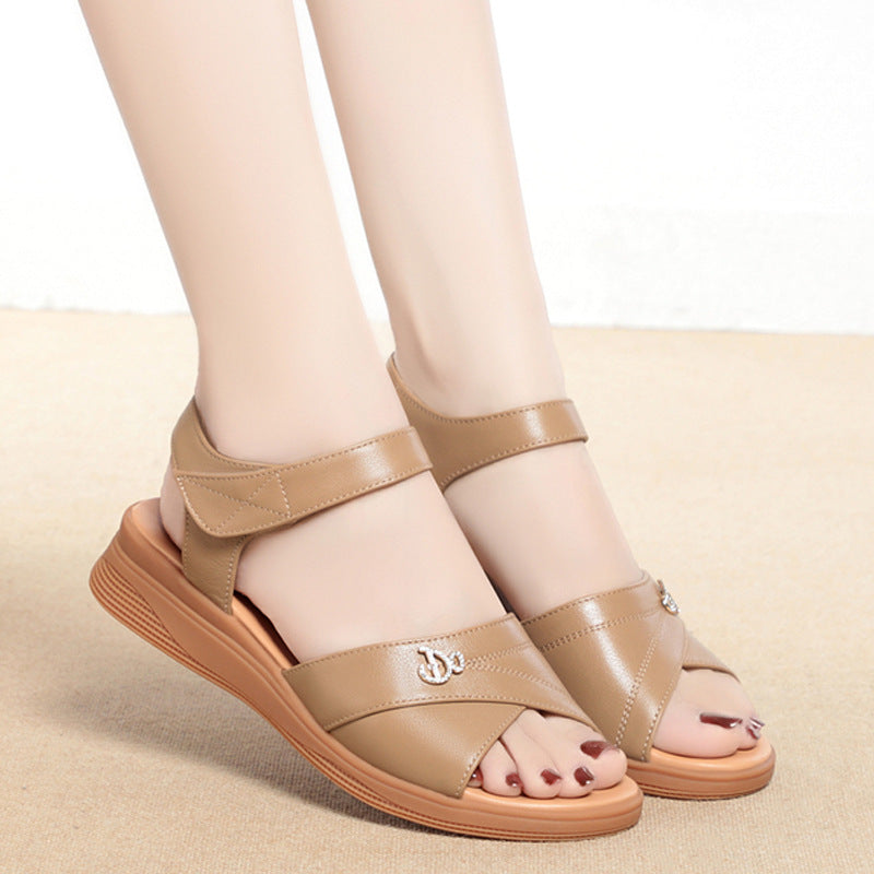 Damen Komfortable Sandalen mit modernem Riemen und atmungsaktivem Fußbett R&B