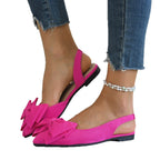 Damen Slingback-Pantoletten mit großem Schleifen-Design und komfortablem Fußbett R&B