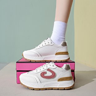 Damen modische Sneakers mit atmungsaktiver Oberfläche und dämpfender Sohle R&B