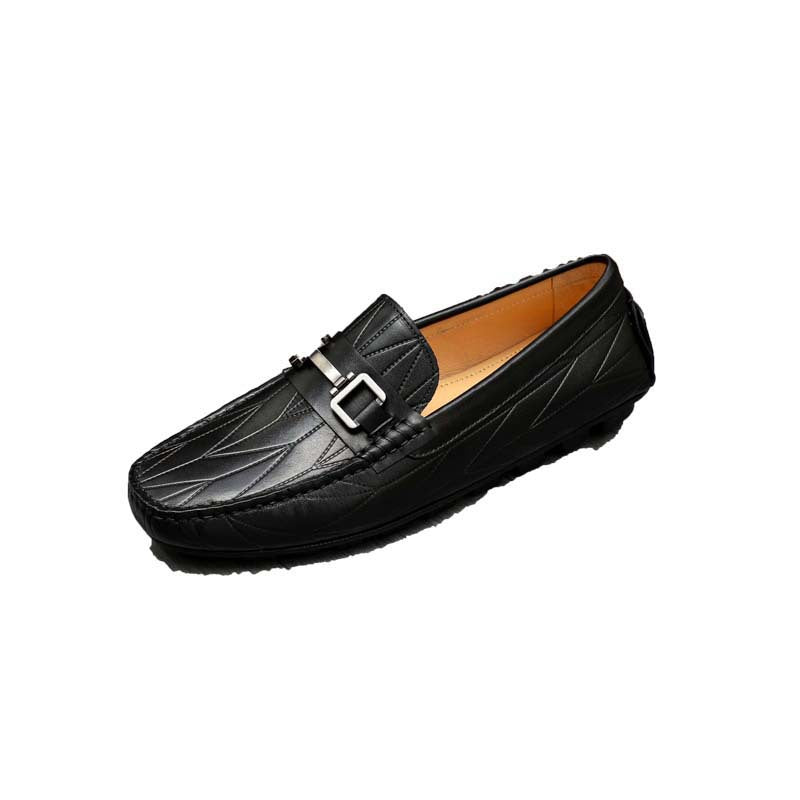 Damen Mokassin mit eleganter Prägung und modischem Schnallen-Detail R&B