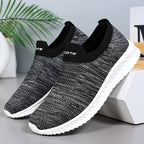 Damen Slip-On Sneakers mit atmungsaktivem Strickobermaterial von R&B