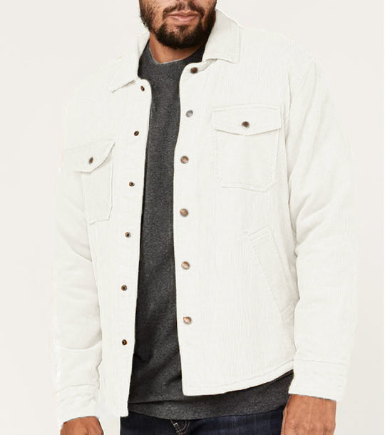 Herren Cordjacke mit praktischen Taschen und stylischem Design R&B