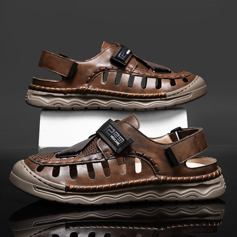 Damen Atmungsaktive Freizeitsandalen mit verstellbarem Klettverschluss und anatomischer Fußbettung R&B